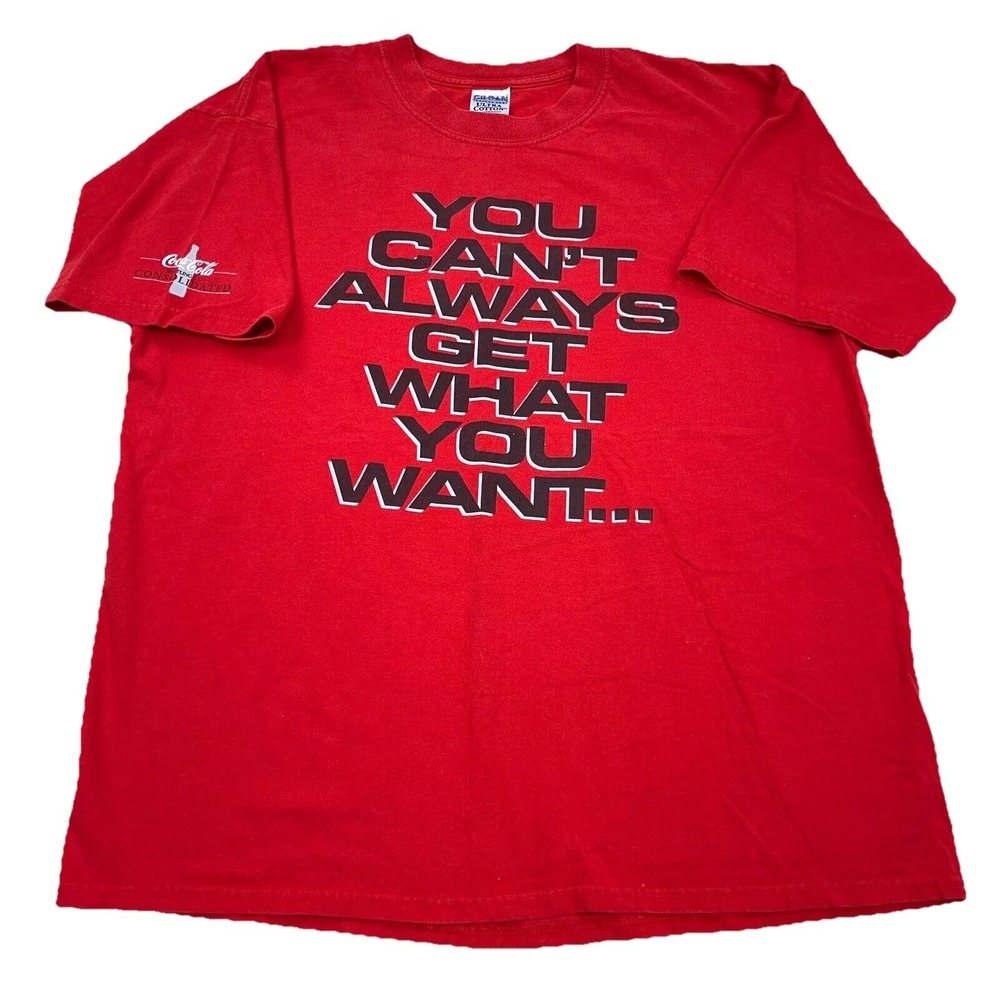 Vintage‎ Coca Cola Shirt Men XL Red Tee C2 Coke Y2K 2005 Adult Two Sided Promo